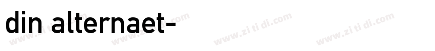 din alternaet字体转换